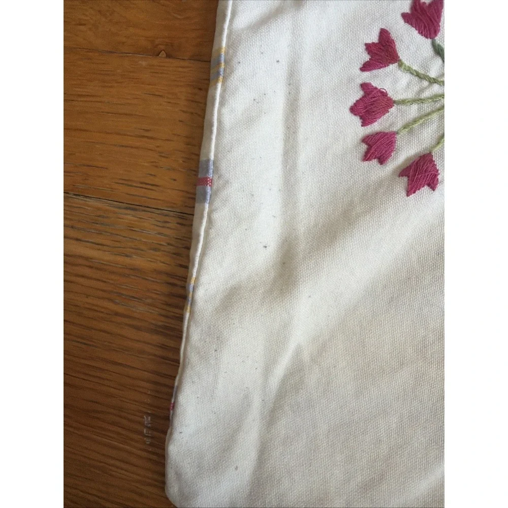 IKEA Alfhild Fagel Throw Pillow 18.5x21.25 Folk Art Embroidered Bohemian Floral